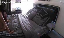 Mysterious sexy redbone friend teases in steamy shower pickup scene