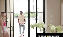 skinny cute molly little 18+ deepthroats bbc stealing stepsis birthday gift. interracial sloppy blowjob turns into monster cock fuck