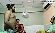 Desi wife shared for wild anal threesome with ex-husband now!