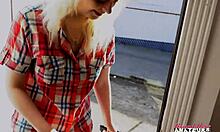 aww annie archer looks so sweet masturbating then i finger her tight shaved pussy deep