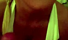 hot blonde milf slut in glasses and bikini drains my cock dry of thick jizz