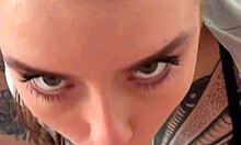 double blowjob gets sloppy with rimjob 😈 teen milf cum swap big tits blonde brunette pov threesome backstage!!