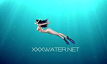 hey candy and lizzy are totally fucking mike underwater in the pool!