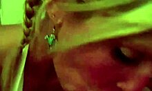 hot blonde milf slut in glasses and bikini drains my cock dry of thick jizz