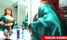 Horny Gilf Sexy Vanessa Rides Kevin Stallions Huge Monster Cock Closeup