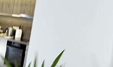 hot tight shaved pussy college girl tries fashion haul but ends in porn casting interview with big ass blonde coed in stockings skirt