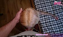 Skinny blonde german milf craves stranger sex home