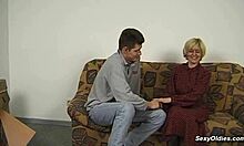 🤤 skinny german granny's hairy pussy armpits exposed doggystyle monster cock pounding! 🥵