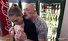 Alter Sack Egon Pounds German Mia Blow In Kiosk Hard