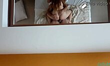 check out my stepmom's private mirror anal fisting show for stepdad's huge cock 👀🍑