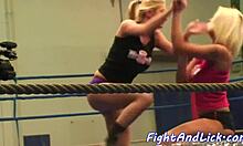 Big Tits Babe Wrestles Busty Dyke In Erotic Catfight Clash