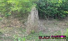 Desi Melanie teen fucks wildly on African palmfruit farm 😈🌴🍑