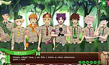 Game buddies chat casually at camp before sunset in russian voiceover trailer episode 70