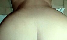 Roommate pumps cum deep in my tight huge ass pussy after panty fetish ride