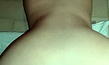 Roommate pumps cum deep in my tight huge ass pussy after panty fetish ride