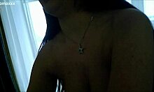 busty brunette teen sucks cock deep 😍 wet shaved pussy ready