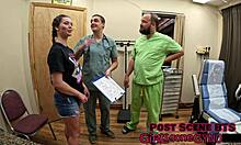 Nurse Bunny's Physical Turns into Latex Tease and Gaping Play