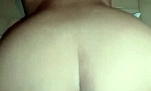 Roommate pumps cum deep in my tight huge ass pussy after panty fetish ride