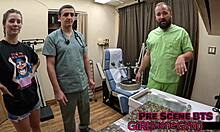 Nurse Bunny's Physical Turns into Latex Tease and Gaping Play