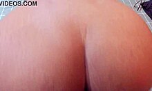 Malay teen's hot body bends for intense back pov thrill