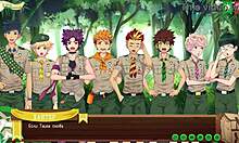 Game buddies chat casually at camp before sunset in russian voiceover trailer episode 70