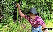 damn this innocent tight latina april got tricked by stranger into deepthroat outdoor pounding