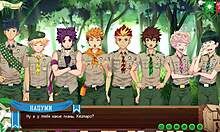 Game buddies chat casually at camp before sunset in russian voiceover trailer episode 70