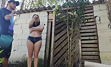 Builder arrives for quote can't resist my tempting ass