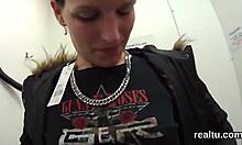 adorable czech cutie TEASED in supermarket then RIPPED clothes for POV shag