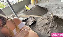 Street stranger takes me to construction site for intense hookup