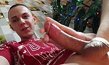 hot bisexual tattooed cutie relaxes with solo cum fetish play