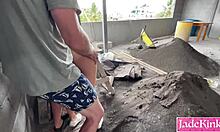 Street stranger takes me to construction site for intense hookup