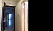 ASIAN LADYBOY STROKES DICK FLASHES WOMAN THEN CUMS HARD