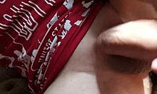 hot bisexual tattooed cutie relaxes with solo cum fetish play