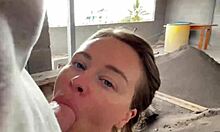 Street stranger takes me to construction site for intense hookup