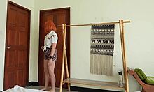 stepsister hooker arrives for rough doggystyle creampie instead of stranger