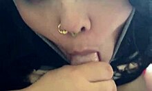 TITS BOUNCING IN P.O.V. SLOPPY DEEPTHROAT BLOWJOB CUMSHOT!