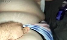 Wife's Chubby Tits Tease Before Blindfolded Bedroom Moaning Play!