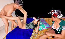 uttaran20's wet bff threesome delivers pussy licking and intense fucking