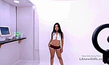 I screwed up fucking that stunning latina model in her audition mess