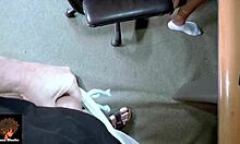 Squirting petite slut humiliated in threesome with friend boyfriend's big cock ass-to-mouth