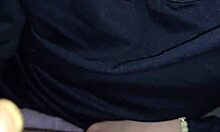 Skinny Blonde Wife Dirty Talks While Slowly Jerking Husband's Cock