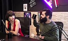 Peek Behind the Scenes as Lady Snow Teases Lord Kenobi in Sheer Red Lingerie Casting Moments