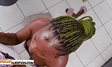 this horny south african black teen 18+ is super fun in her casting interview