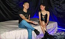 Young Mexican Couple Tries First-Time Homemade Swingers Casting Fuck