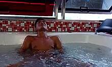 innocent hotwife sneaks bbc pounding in jacuzzi while hubby waits outside