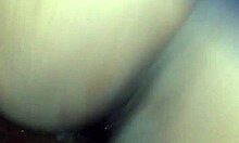 ebony ghetto pussy creampied doggystyle bent over quickie