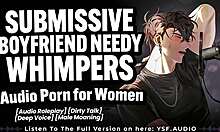 Submissive boyfriend humps bed moaning whimpering desperately