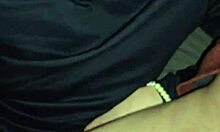 Skinny Blonde Wife Dirty Talks While Slowly Jerking Husband's Cock