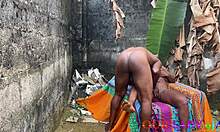 Ebony Neighbor Quickie Fuck Outdoors
